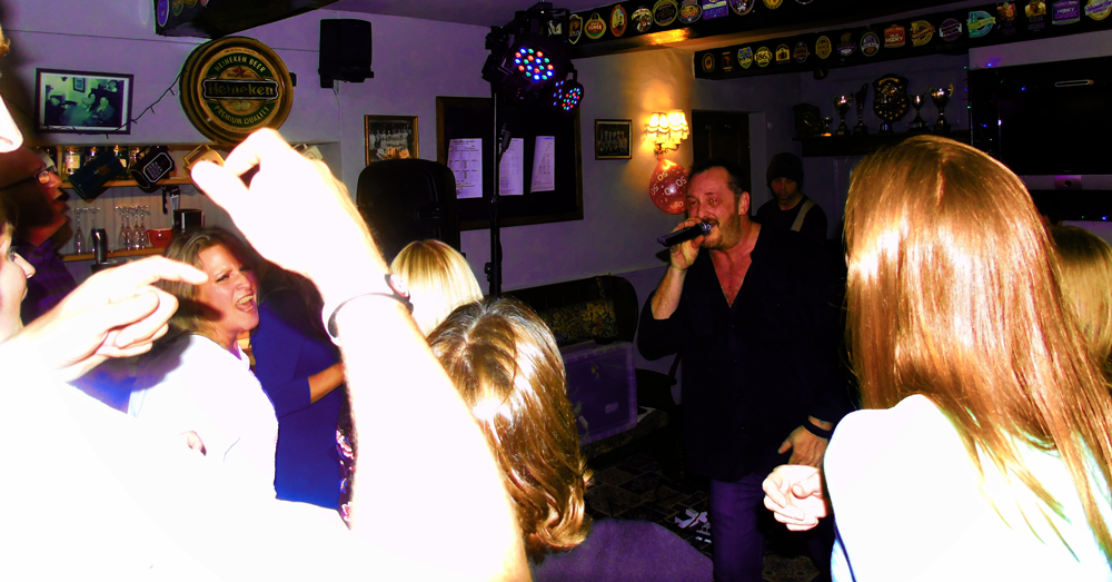 Partying with the crowd